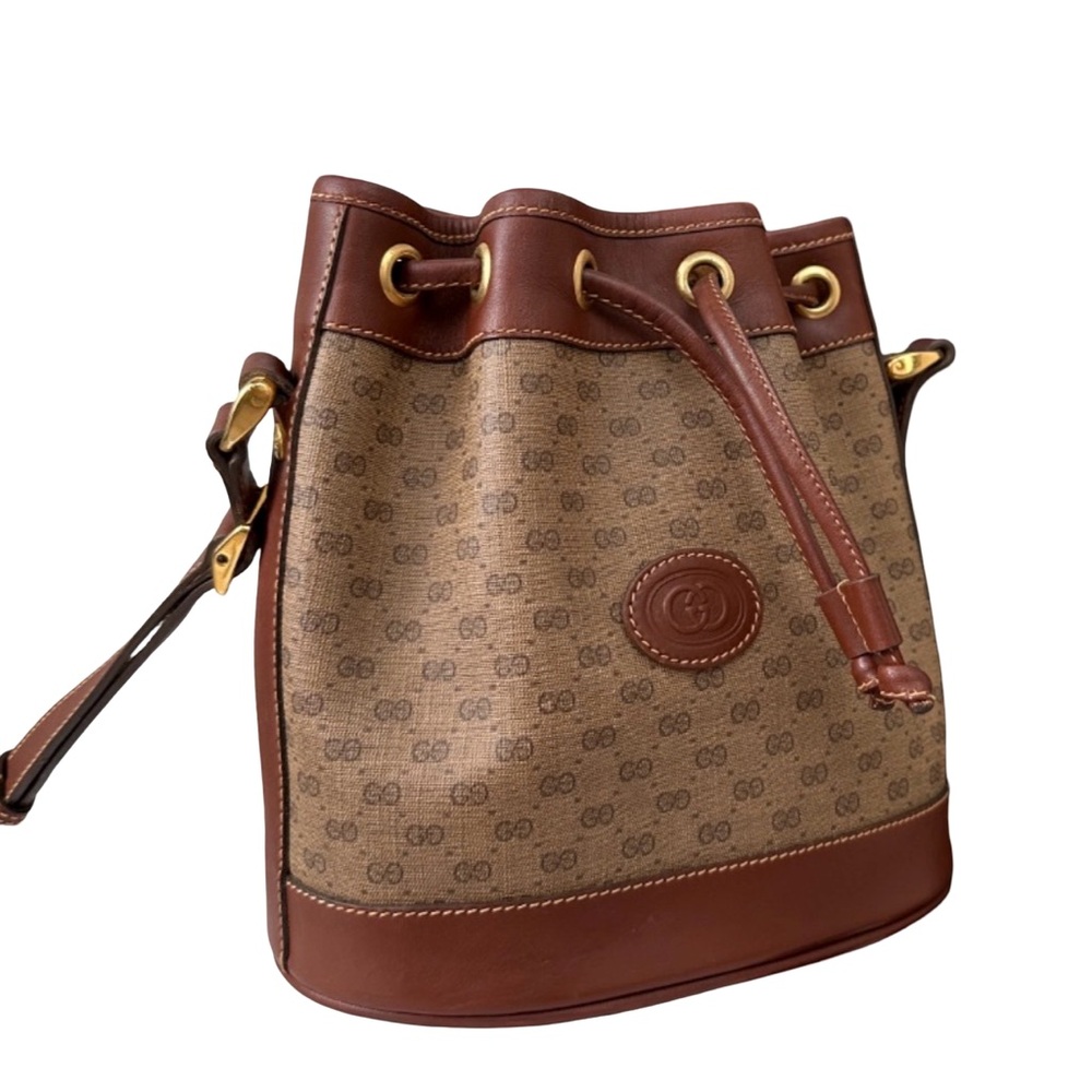 Sold‼️ Vintage Gucci mini bucket bag-Size:18*19*12cm